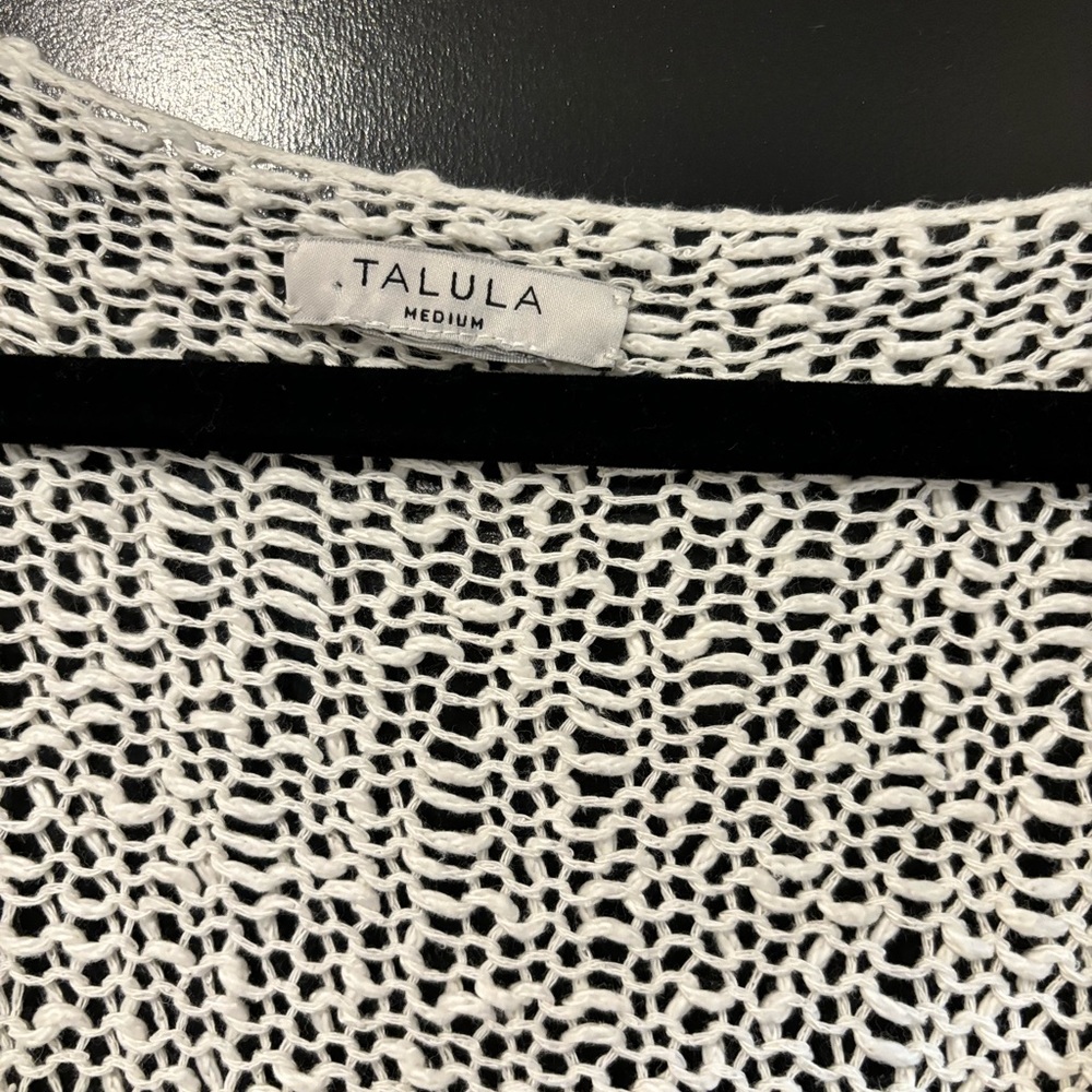 SOLD Talula - Net Top White - Picture 2 of 3